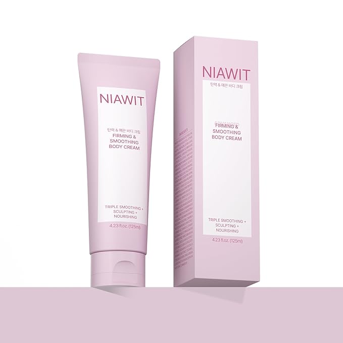 NIAWIT Firming Smoothing Body Cream – Visible Lifting & Tightening for Belly, Thighs, Butt | Helps Reduce Cellulite & Sagging Skin, Body Sculpting Moisturizer for Daily Body Care Routine | 4.24 fl.oz