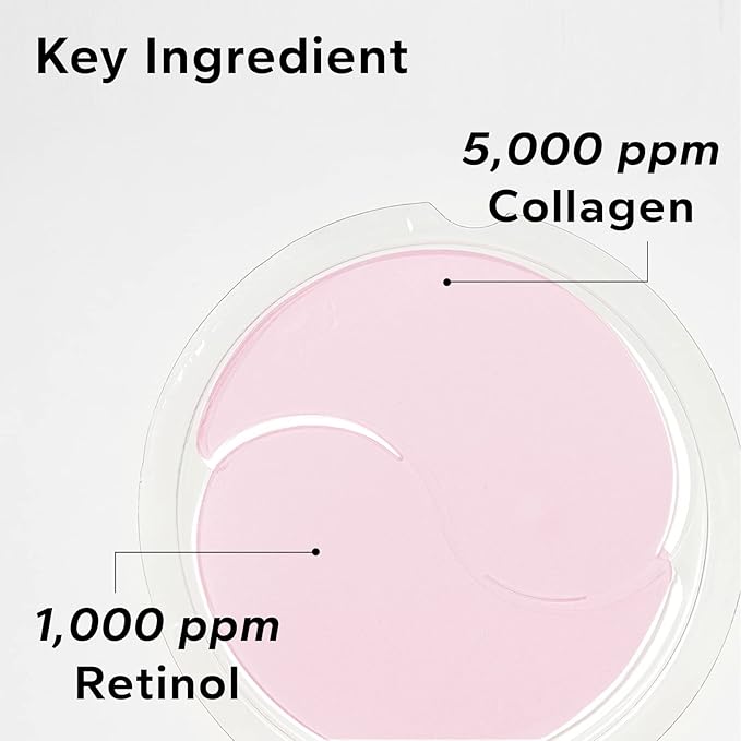 misoli Retinol & Collagen Under Eye Patches - Under Eye Patch for Puffy Eyes & Bags, Dark Circles and Puffiness, Cooling Patches for Skincare, Under Eye Patchess for Beauty & Personal Care