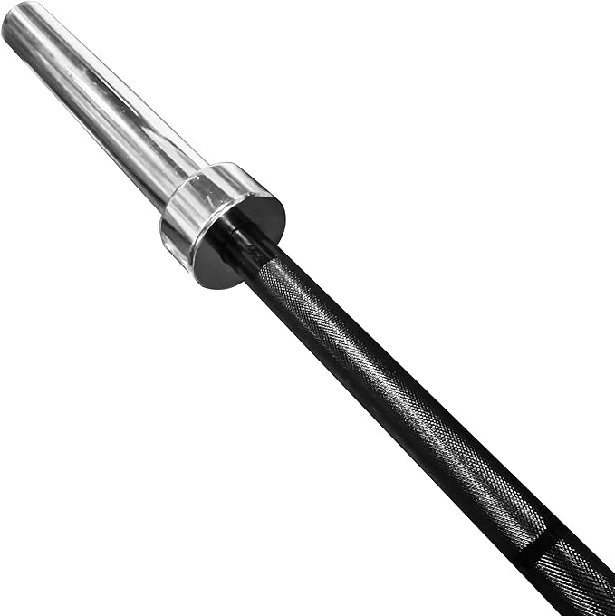 Body-Solid (OB72B Aloy Steel Olympic Bar - 6ft 44lb Barbell 600lbs Weights