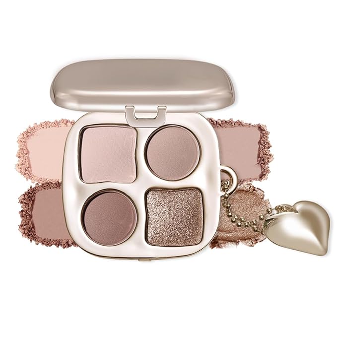 Cool Neutral Nude Eyeshadow Palette with Mirror, Matte & Shimmer Mini Eye Shadow Kit, High Pigment Blendable Long-Lasting Cool-Toned Smokey & Contour Makeup Palette for Blue, Green & Brown Eyes 1