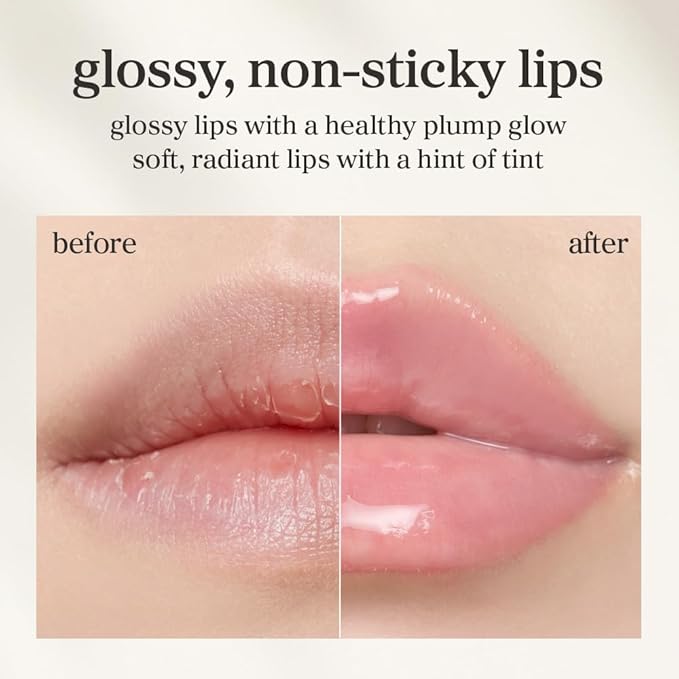 NOONI Korean Lip Oil - Appleclear | Long-Lasting, Moisturizing, Plumping, Revitalizing for Dry Lips, Waterproof, No Peel Off, Hydrating, Nourishing Crystal Clear, Stocking Stuffers, 0.12 FL Oz