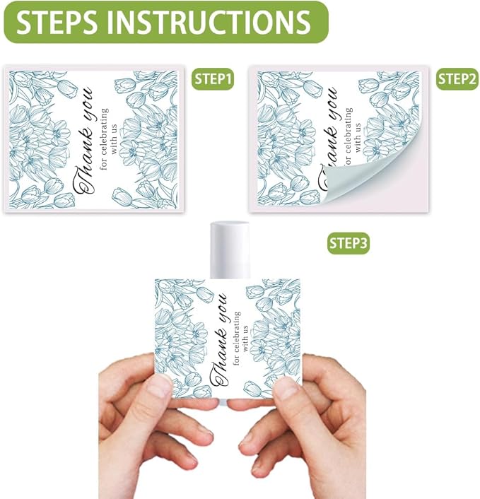 OLYCRAFT 100Pcs Self-Adhesive Lip Balm Tag Wrapping