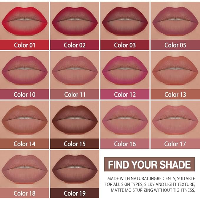 Kaely Mauve Gradient Matte Lipstick Lip Liner Pencil for Women, 2in1 Flawless Contour Gradual Ombre Effect Lip Pencil Makeup Waterproof, labiales mate 24 horas originales, 05