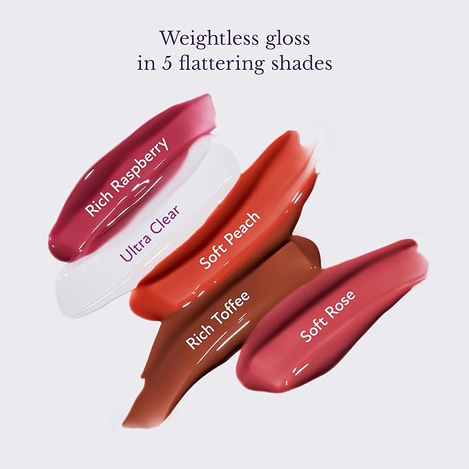 Westmore Beauty Pout Perfector Lip Gloss – Intensely Hydrating Sheer-Tinted Balm with Hyaluronic Acid & Vitamin E – Plumps & Nourishes Dry, Cracked Lips for a High Shine Finish – Rich Toffee, .33 oz