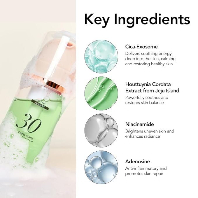 MENOKIN 30 Seconds Quick Bubble Mask [CLEAR] - [Cica] in Micro-bubbles For Soothing & Skin Strengthening, Hydration, Clearer Complexion, Korean Skin Care Essential, 50 Uses, 2.36 fl.oz