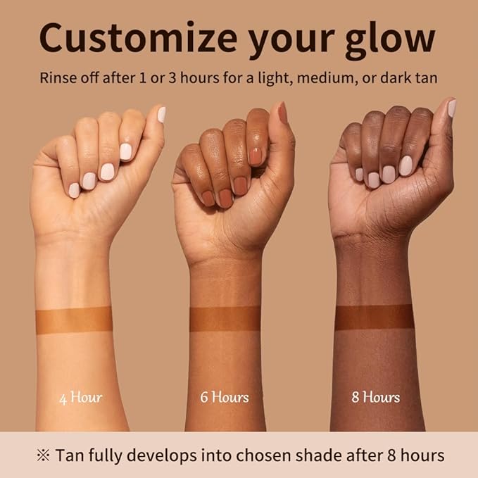 PasaRose Self Tanning Oil,3.38 fl. oz. Premium After Tanning Oil Moisturizer and Ergonomic Vegan Big and Small 2 Tanning Mitts | Streak-Free Self Tanner for Body & Face