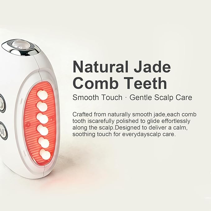 Face Massager Tool with Red Light Therapy for Face, Jade＆Rose Quartz Microcurrent Facial Device with Vibration＆7-Color LED Warm Heat, Gua Sha Facial Tools for Lifting, De-Puffing, Lymphatic Drainage
