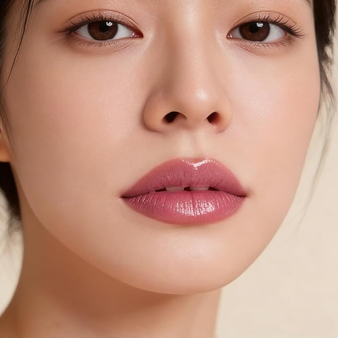 Oulac Shine Red Lipstick for Women, 2 in 1 Glossy Light Red Tinted Lip Balm, Hydrating Lipstick for Dry Lips, Moisture Shine Juicy Finish Vegan 2.2g/0.07oz (17) | Moisture, Tinted Lip Balm