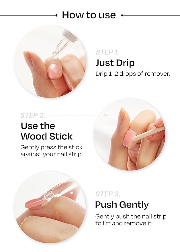 ohora Bundle Set (Nail Essential Duo) - Easy Peel Remover & Top Gel Value Care Combo, Use with Any Semi Cured Gel Nail Strip, Easy to Use, Gentle Formula