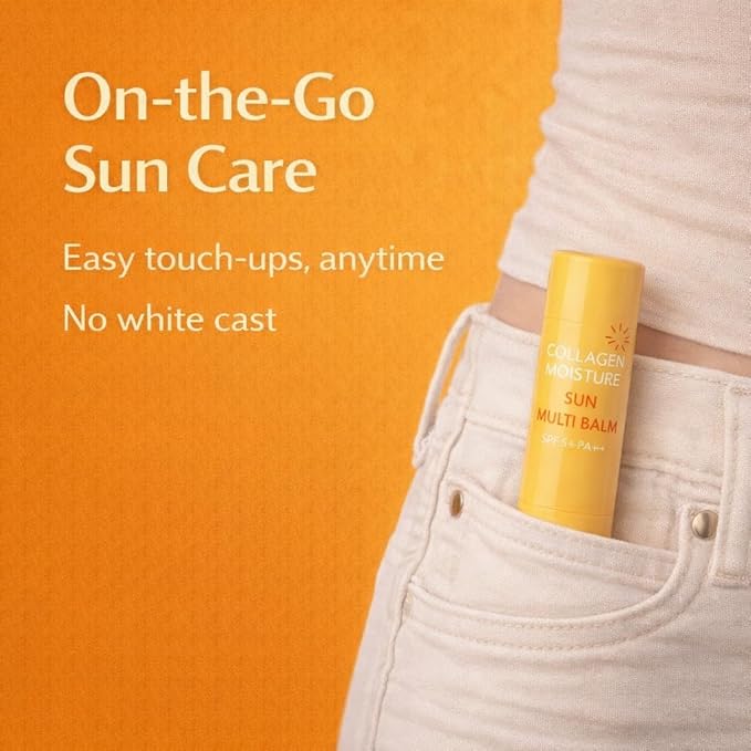 Dermashare Collagen Sun Grow balm SPF50 Brightening &Hydrating UV Shild for Glowing Skin Anti-Aging Korean Skincare 11g(0.38oz)