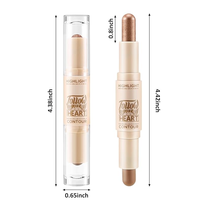 Boobeen 2 in 1 Contour Stick, Cream Bronzer the Body