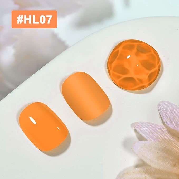 16.5ml Orange Nail Polish Large Volume Quick Drying Nail Polish, Fast Drying and Long Lasting Color Nail Art DIY Home Manicure Gift for Women