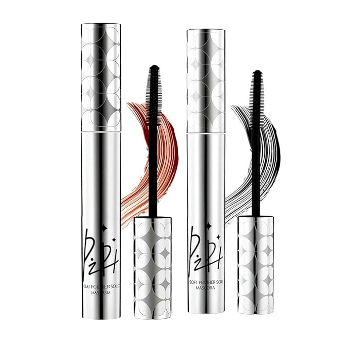 Mascara for Older Women 60 Plus, 2025 New Mascara Volume and Length for Mature Women with Thinning Lashes, Non Clumping Waterproof Long Wear (Brown+Black)