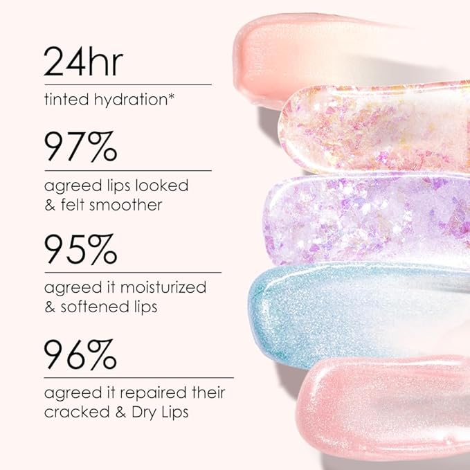 CATKIN Lip Balm Tinted Color Changing Lipstick Ultra Hydrating Lip Moistrurizer Lip Care with Vitamin E Nourishing For Cracked & Dry Lips 0.12 oz C04 Rainbow