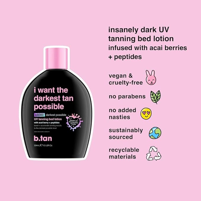 b.tan UV Tanning Bed Lotion |
