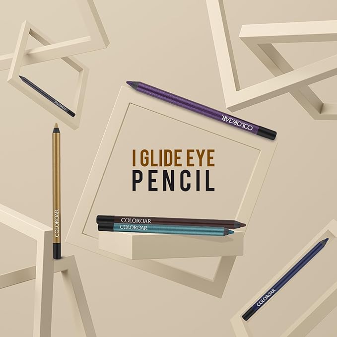 Colorbar I-Glide Eye Pencil - Long Lasting Eyeliner Pencil - Waterproof and Smudge-Proof - Black Eyeliner - 009 Coal Mine - 0.03 oz