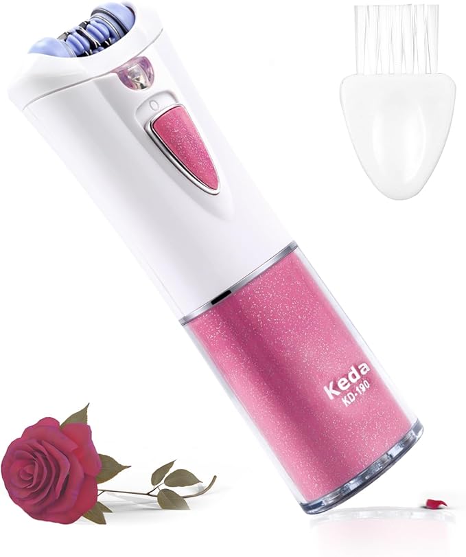 Glabrouse Skin Epilator, Epilators Hair Removal for Facial, Epilators with LED Light, Cordless Hair Removal Device, Epilator for Women, Facial Hair Removal for Bikini Arm Legs Armpits