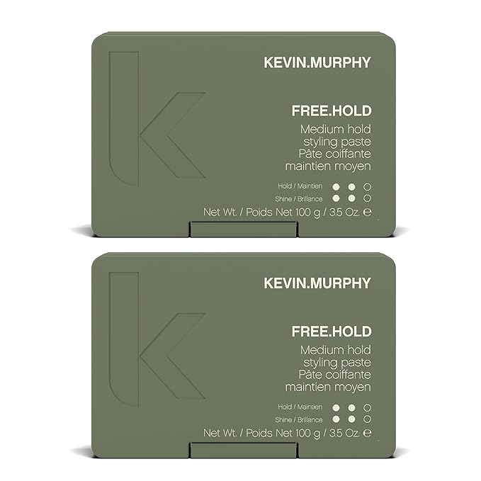 KEVIN.MURPHY FREE.HOLD - Hair Styling Paste - For All Types - Medium Hold - Hair Breakage Prevention - Styling Product - Paraben Free Hair Care - 100 g / 3.5 oz (Pack of 2)