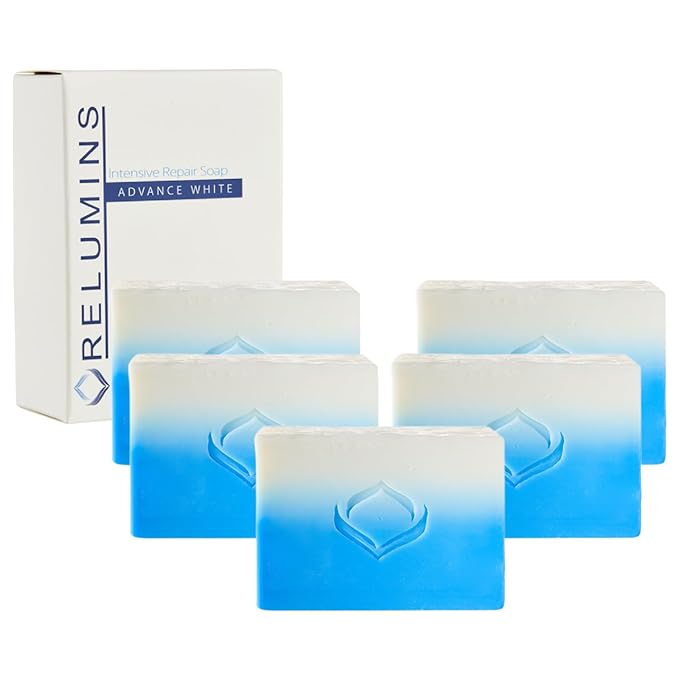 Relumins Advance Intensive Skin Repair Soap with TA Stem Cell, Rejuvenation, Body Soap Bar, and Licorice for Softer, Smooth Skin, 135g x 10 Bars
