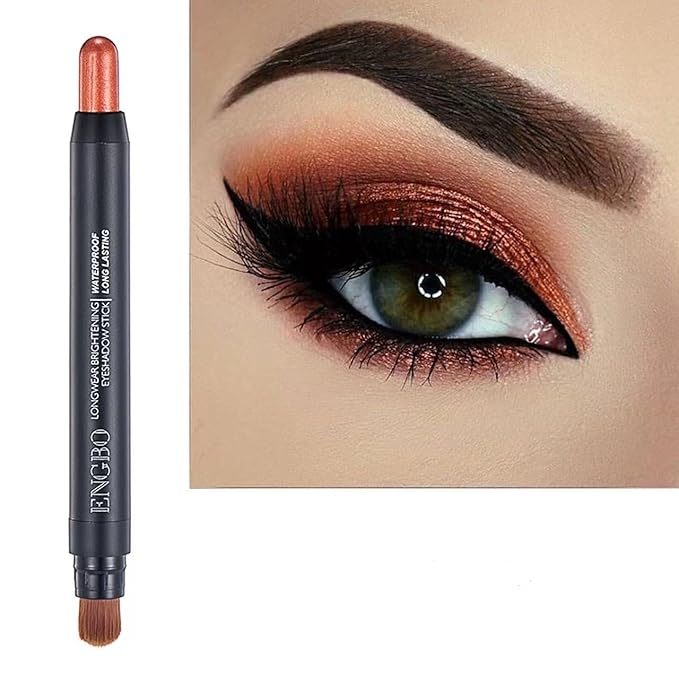 Generic ENGBO Double-Sided Eyeshadow Pencil, Matte & Pearl Shades, Long-Lasting Color (5), 1.21 Ounce (Pack of 1)