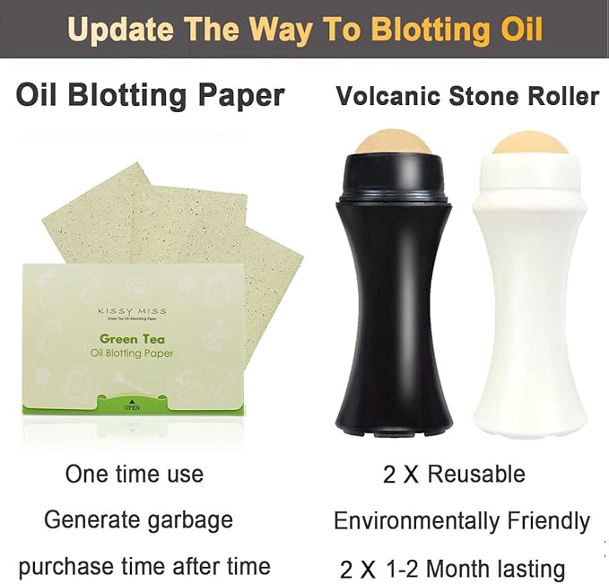 2Pcs Volcanic Face Roller Oil Control On The Face