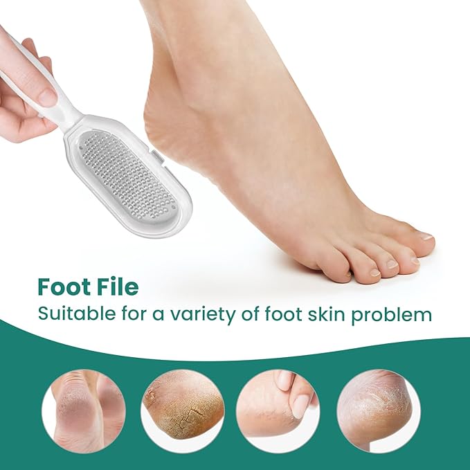 Welnove Moisturizing Heel Socks - 3 Pairs Aloe Vera Extract Infused Gel Lining for Dry Feet - Cracked Heel Repair Treatment - Cotton Socks for Women Men Foot Care (Includes Foot File, Extra Large)