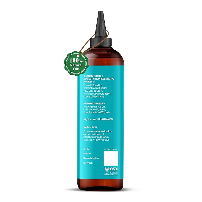 Botanic Hearth Hair Oil for Hair Growth & Home Hair Perm Kit | Strengthening Dry, Frizzy, Damaged Hair & Scalp Treatment | Argan & Biotin Hair Oil – 6.7 Fl Oz