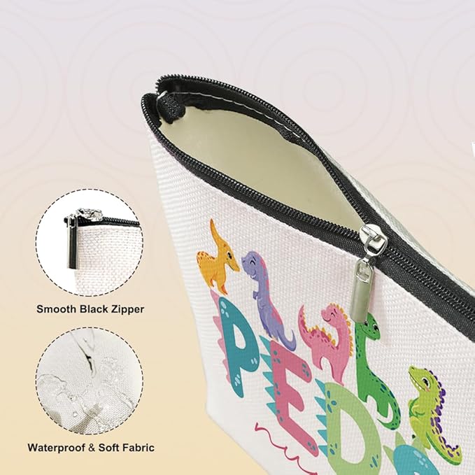 Nurse Gifts Makeup Bag Nurse Accessories for Work Nurse Practitioner Nurse Gifts for Women Pediatric Nurse Dinosaur Cosmetic Bag Rn Gifts for Nurses Nursing Graduation Nurses Week Christmas Birthday
