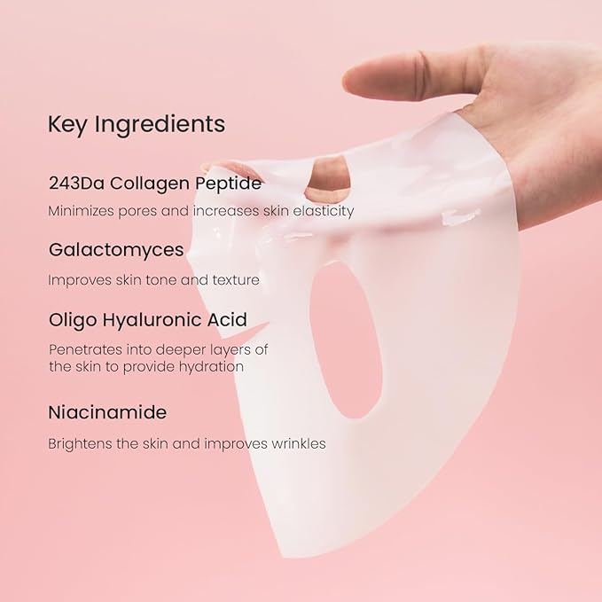 BIODANCE Clear Glow Mask Duo: Bio Collagen & Sea Kelp Real Deep Mask, Gel Face Mask Set for Glass Skin, Pluming, Calming, Korean Skincare Set, Korean Skin Care, Gifts for women, Skin Care Set