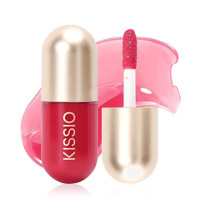 KISSIO Lip Plumper,Color Lip Plumper Gloss,Lip