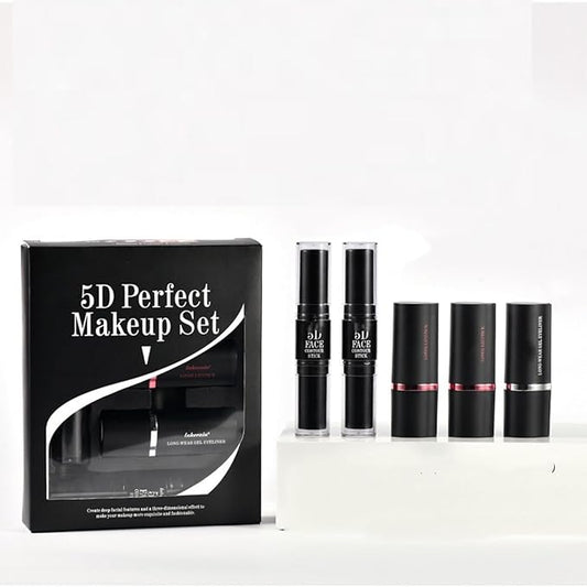 MAEPEOR Face Makeup Kit 5D Perfect Face Full Kit Contour Lipliner and Eyeliner Longlasting and Waterproof Face Makeup Set For Girls Women (Set 03)