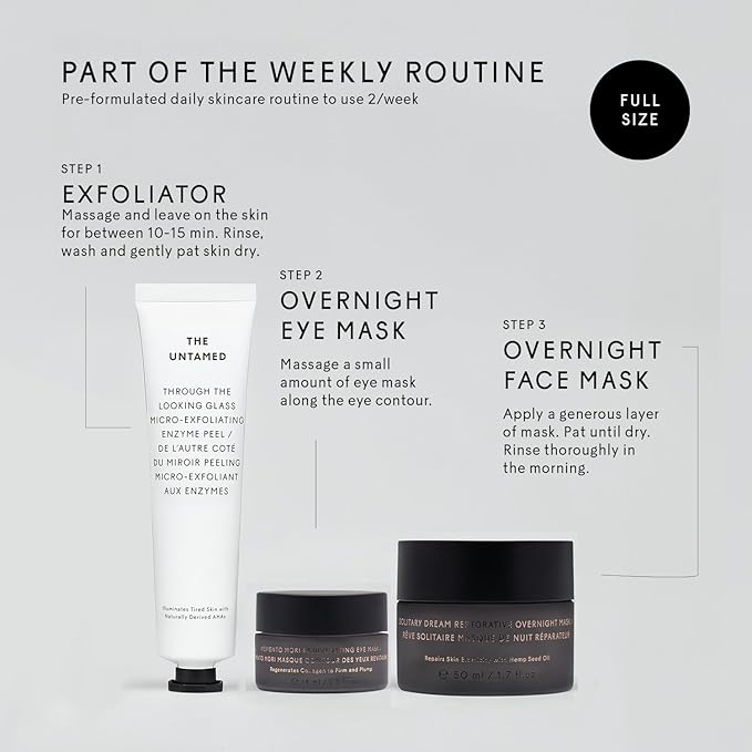 The Untamed Through the Looking Glass Micro-Exfoliating Enzyme Peel 2.4 fl oz – Face Exfoliator with Glycolic & Lactic Acid – Helps Brighten, Smooth & Hydrate for Refined Skin Texture