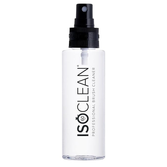 ISOCLEAN Professional Brush Cleaner 4 fl oz - Spray Top Makeup Brush Cleaner for Cosmetic Tools, Cleans Bristles, Scented No-Rinse Formula Dries in 60 Seconds, Vegan, Not Tested on Animals