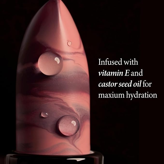 LAURA GELLER NEW YORK Italian Marble Sheer Lipstick - Berry Vanilla - Hydrating & Lightweight - Vitamin E & Caster Seed Oil - Cream Finish