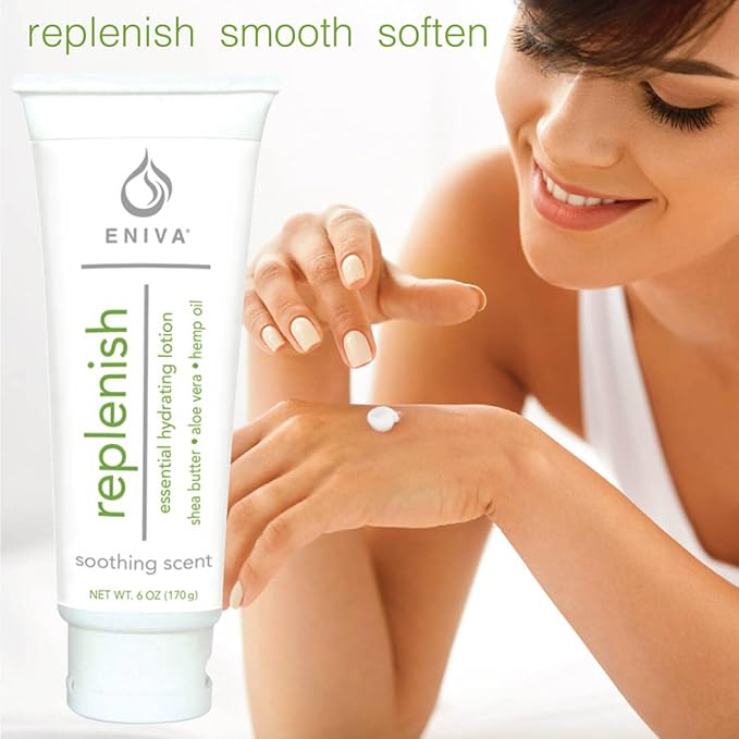 Eniva Premium Moisturizing Cream Body and Face Moisturizer for Dry Skin Replenish Natural Hydrating Lotion | Non-Greasy | Light Fragrance | (6 oz)