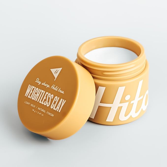 Hitch Weightless Clay Light Hold Natural Finish Hair Clay Pomade for Men