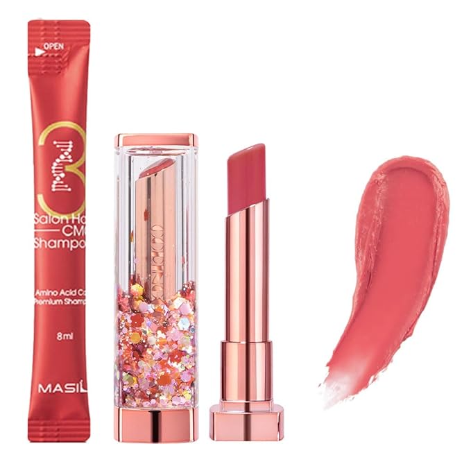 Sparkle Cute Lip Balm, Rose Red, Moisturizing,