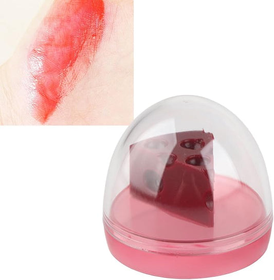 Cheese Shaped Lip Balm, Moisturizing Nourishing 0.3oz(01)
