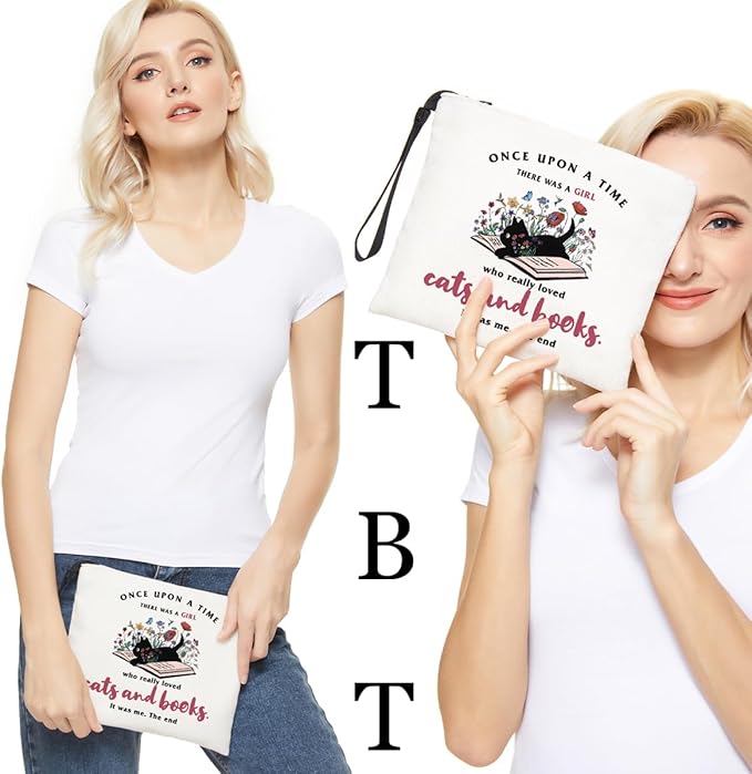 Book lovers gifts makeup bag