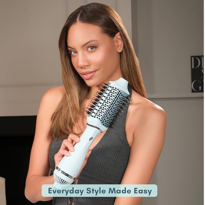 Taiff Blow Dryer Brush | 2 in 1 Hot Air Brush and Hair Dryer with Tourmaline and Ionic Technology | 1200W Fast Drying DC Motor | Removable Head | Hair Styling Tool for Smooth Frizz Free