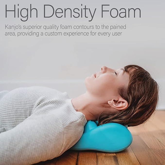 Kanjo Acupressure Neck Pain Relief Cushion | Cervical Traction Device & Acupressure Cushion for Muscle Tension & Relaxation | Helps Relieve Neck & Shoulder Pain | Blue