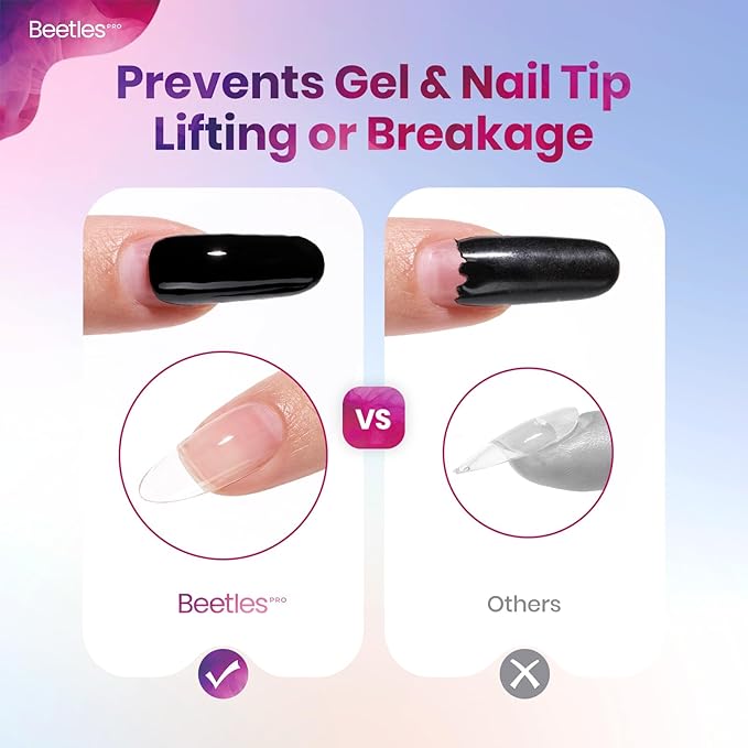 Beetles Pro Nail Primer for Gel Nail Polish, 20ml Primer Hema-Free & Acid Free Nail Bond Prep Acrylic Supplies Fast Dry Nail Supplies Professional Salons Manicured