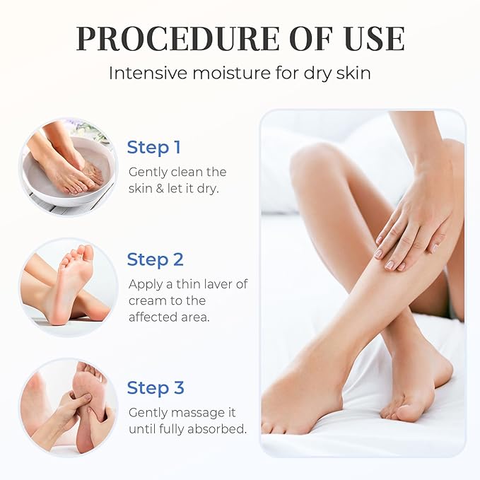 Hydrating and Anti-Cracking Foot Cream, 2025 Moisturising and Relieves Cracking and Dryness Foot Cream, Hand and Foot Repair Cream for Women & Men Callused, Feet, Knee, Elbow, Hand (Blue-1PC, #01)