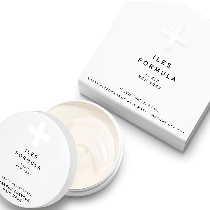 ILES FORMULA Hair Mask – Deep Conditioning Hair Treatment for Dry, Damaged, Frizzy Hair - Lightweight Hair Repair Mask with Tucuma Butter, Macroloba Seed, Vitamins B5 & E | Hydrating, Color-Safe
