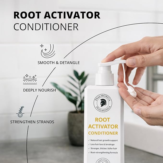 Hair Growth Shampoo and Conditioner Set: Sulfate Free Hair Growth Root Activator Thickening Shampoo for Hair Loss and Thinning Hair - Hair Loss RegrowthTreatments for Women Men