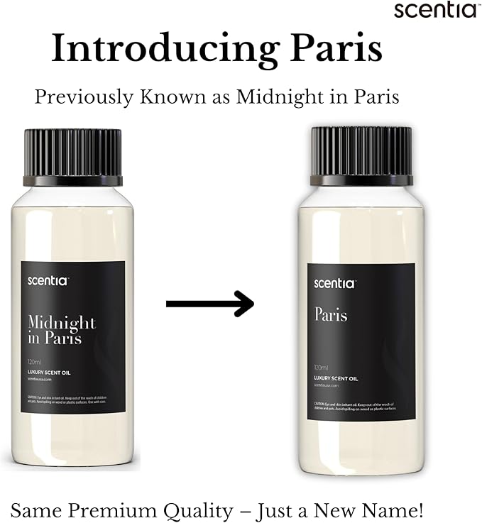 Scentia Diffuser Oil Inspired by The Hotel Costes Paris - 20 mL 0.67 fl oz - Fragrance Oil Blend Rose, Clove & Sandalwood for Aromatherapy Diffuser & Humidifiers - Paris, Thanksgiving Gift