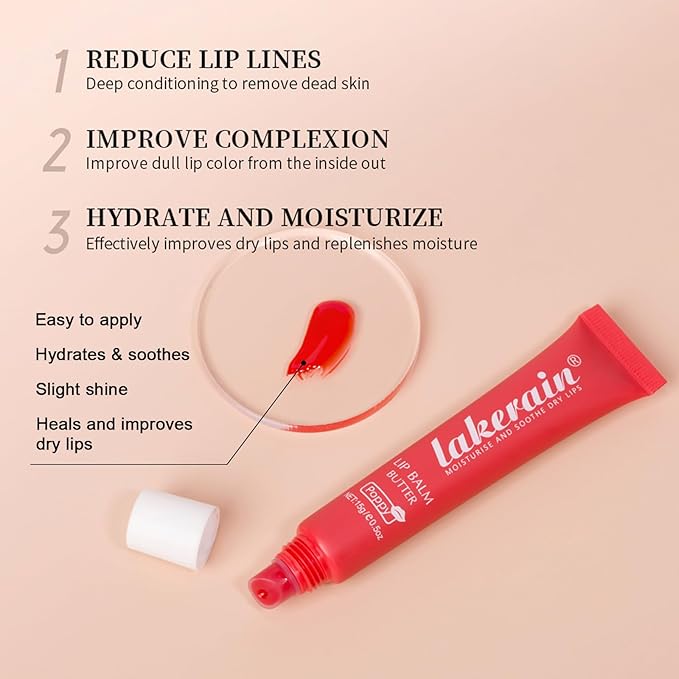 Lip Butter Balm, Day/Night Hydrating Lip Beige