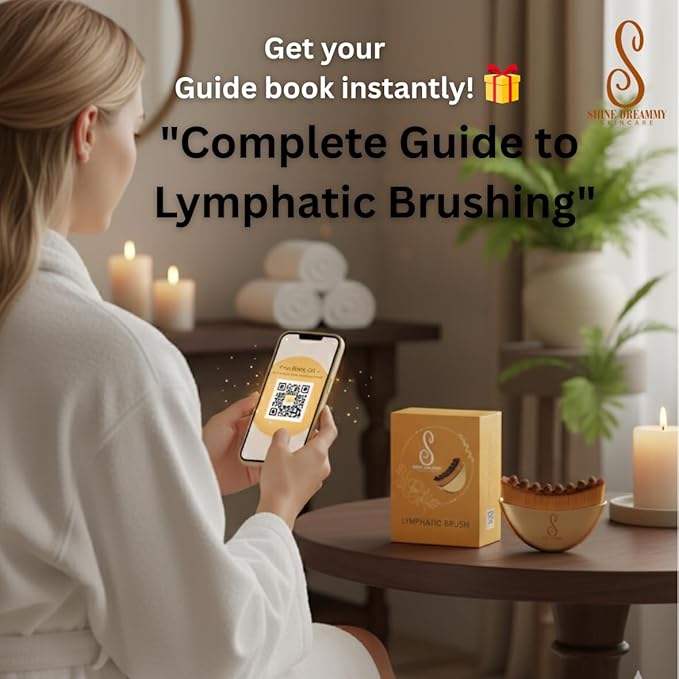 Lymphatic Contour Face Brush, Lymphatic Drainage Massager for Face Soft Dry Facial Brush Tool