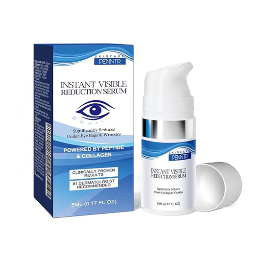 Instant Face Lift Serum, for Under-Eye Bags & Dark Circles, Visible Reduction Serum with Peptide & Collagen, Refines Fine Lines & Crow's Feet