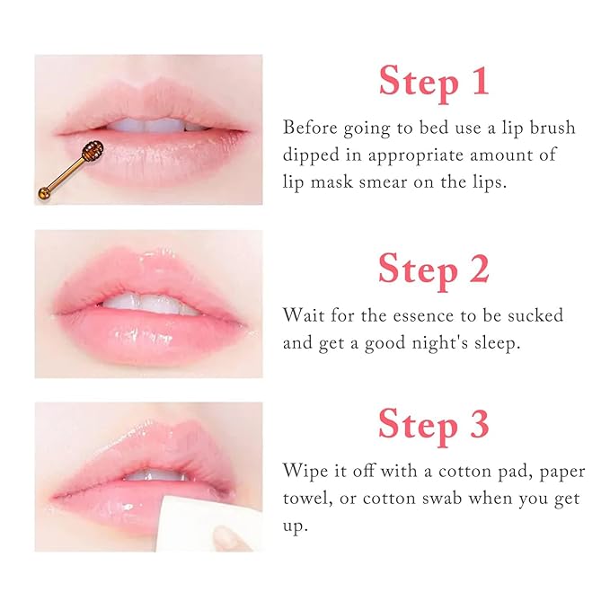 3PCS Bee Lip Balm Honey Lip Exfoliator